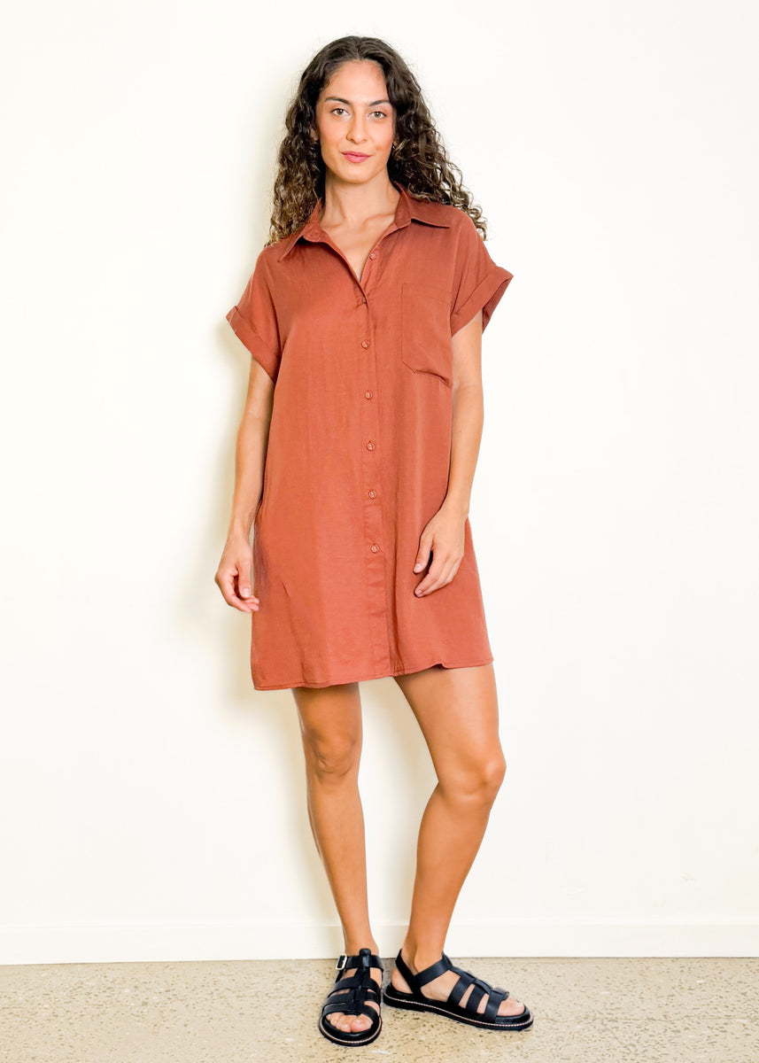 LIV DRESS - RUST