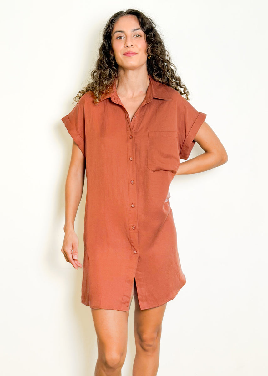 LIV DRESS - RUST