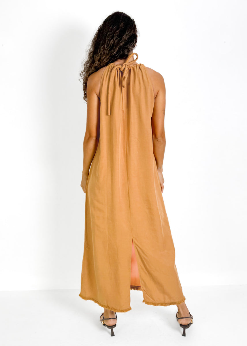 GIGI MAXI DRESS - MUSTARD