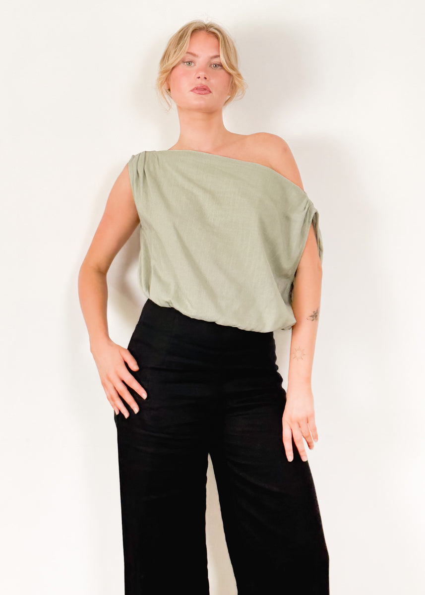 XANTHE TOP - SAGE