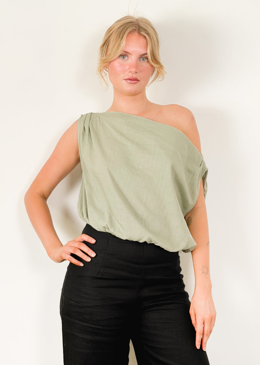 XANTHE TOP - SAGE