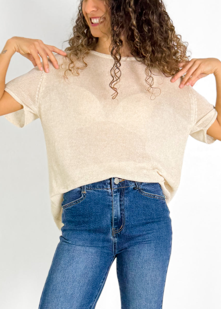 SIENNA TOP - BEIGE