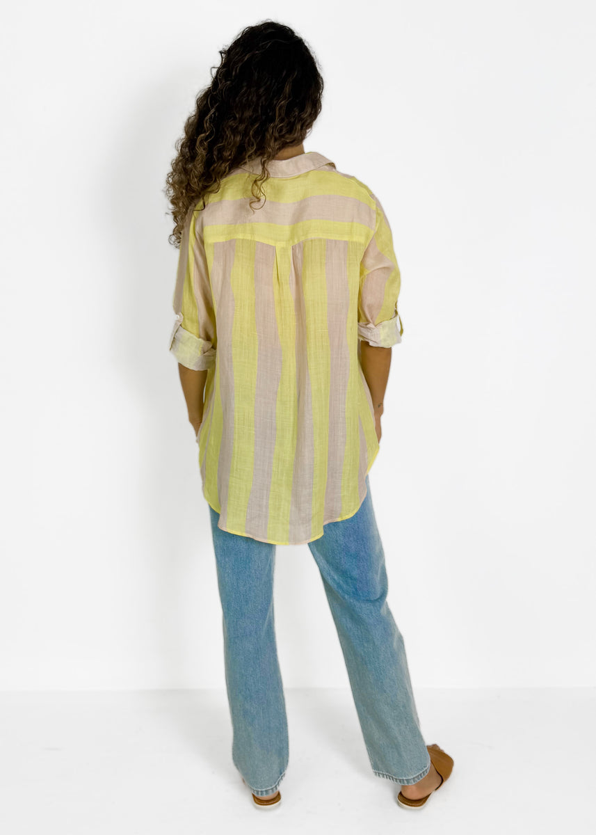 VANN SHIRT - BUTTER & TAUPE