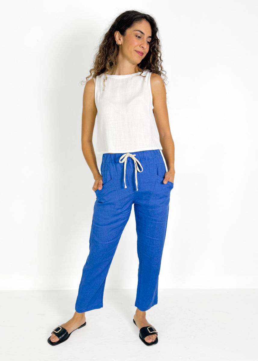 LUXE PANTS - COBALT
