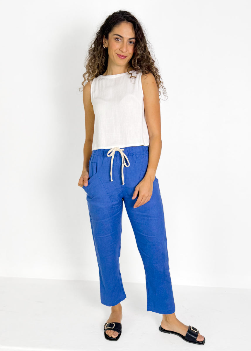 LUXE PANTS - COBALT