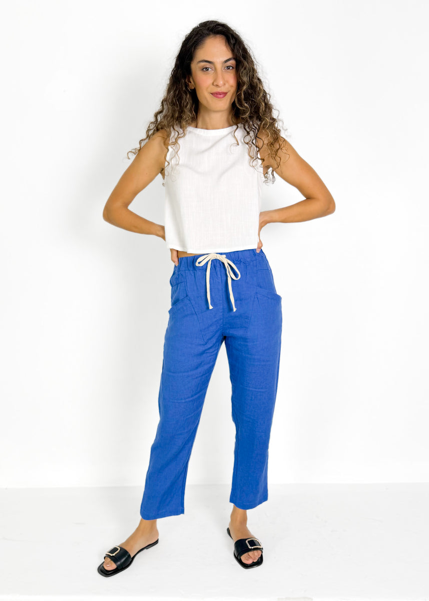 LUXE PANTS - COBALT