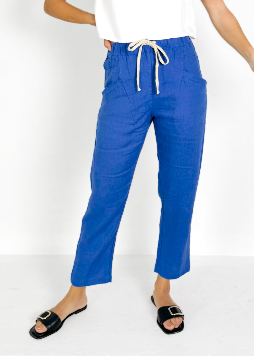 LUXE PANTS - COBALT