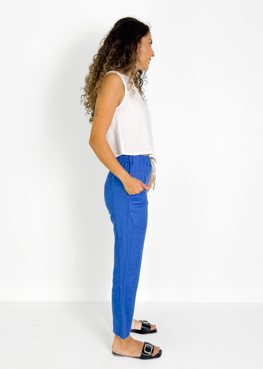 LUXE PANTS - COBALT