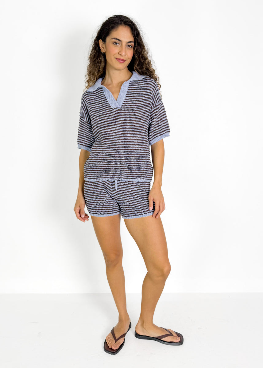 KIKI SET - CHOCOLATE  & BLUE