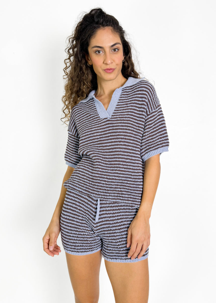 KIKI SET - CHOCOLATE  & BLUE