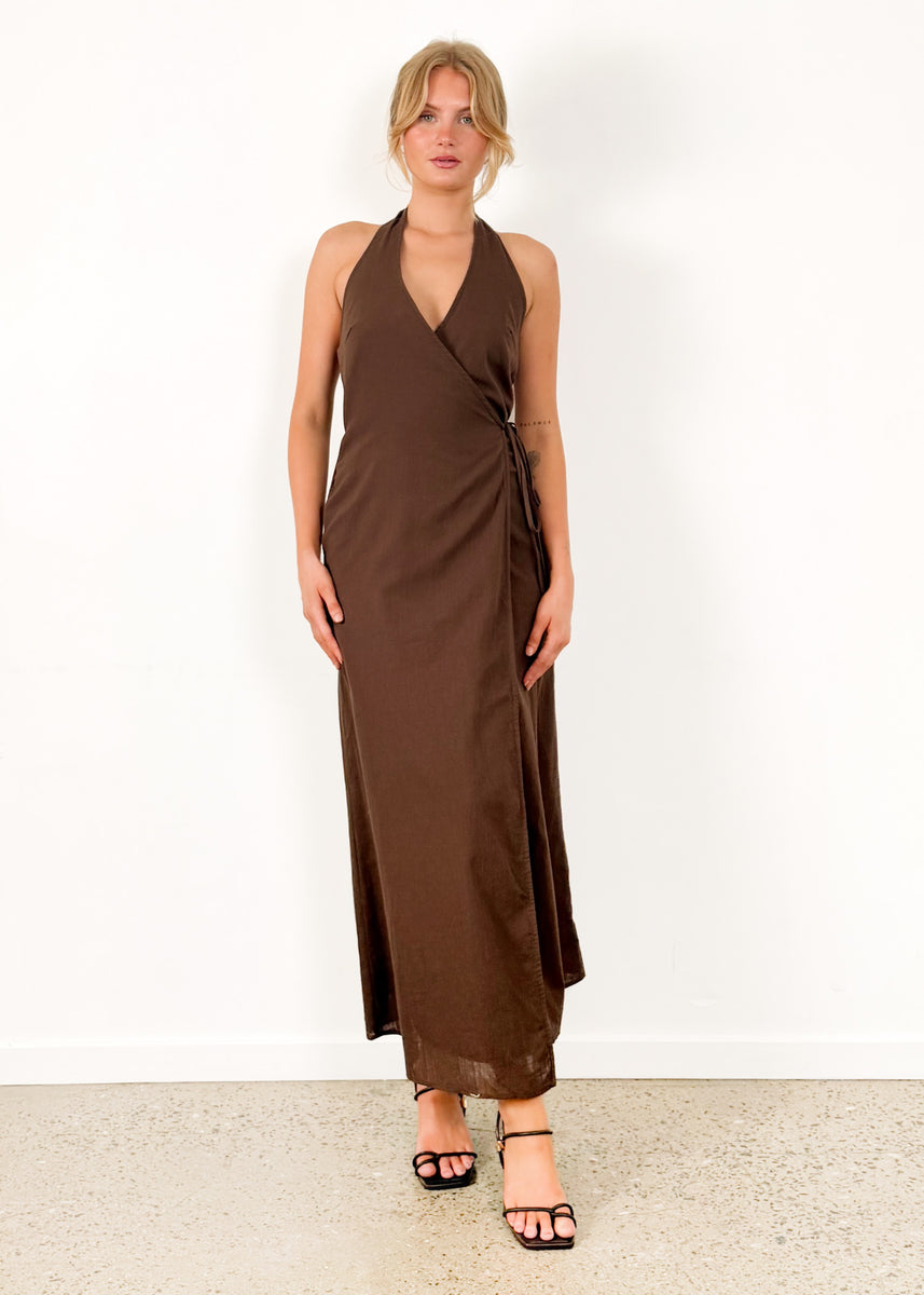 LORENA DRESS - CHOCOLATE