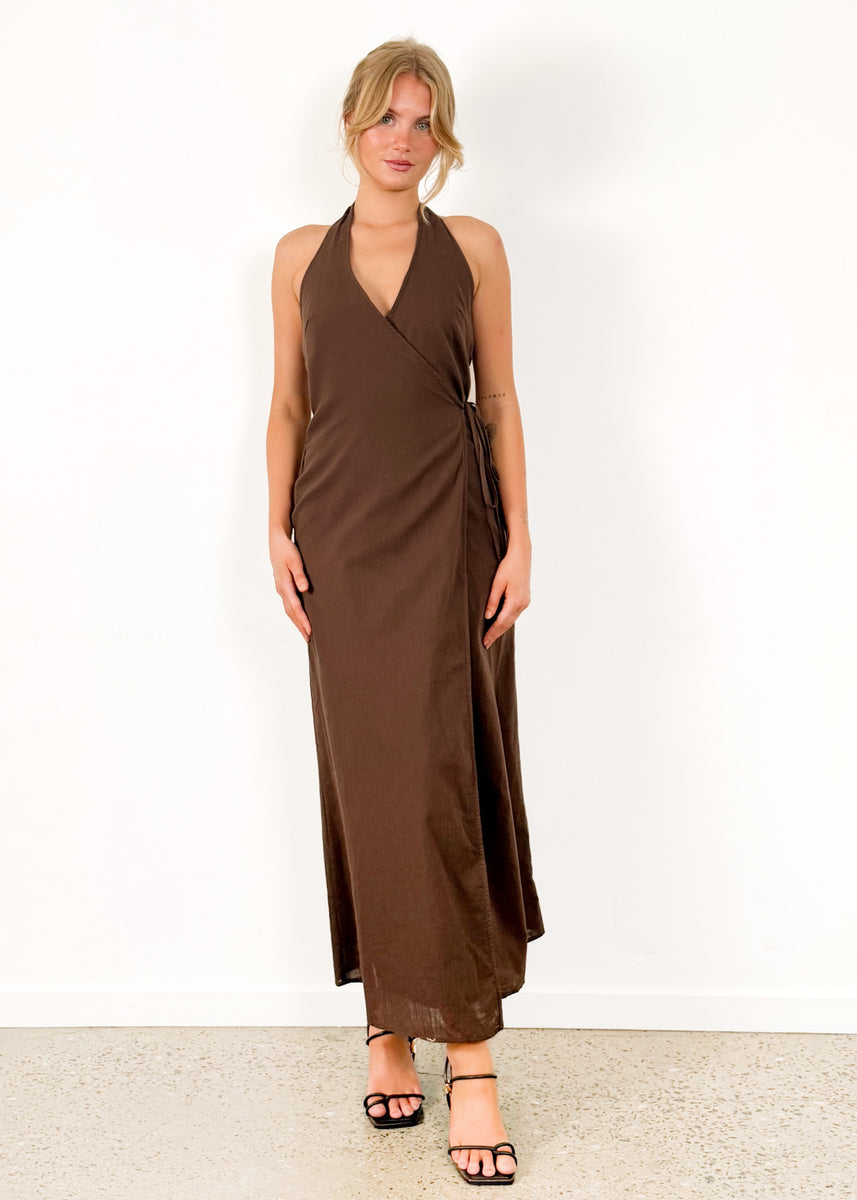 LORENA DRESS - CHOCOLATE