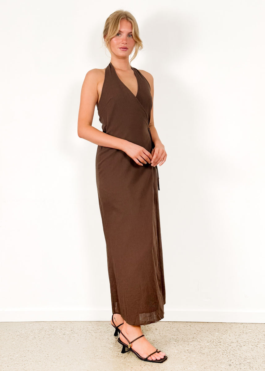 LORENA DRESS - CHOCOLATE