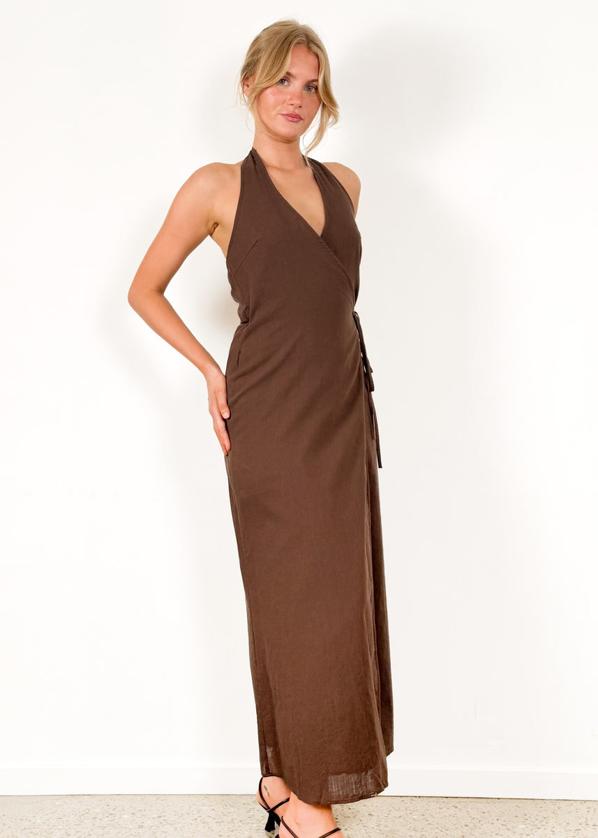 LORENA DRESS - CHOCOLATE