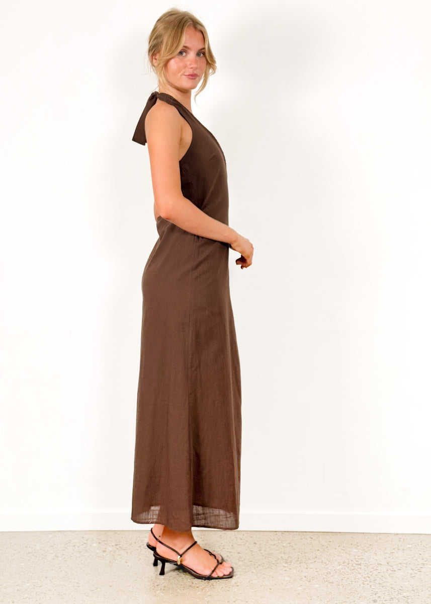 LORENA DRESS - CHOCOLATE