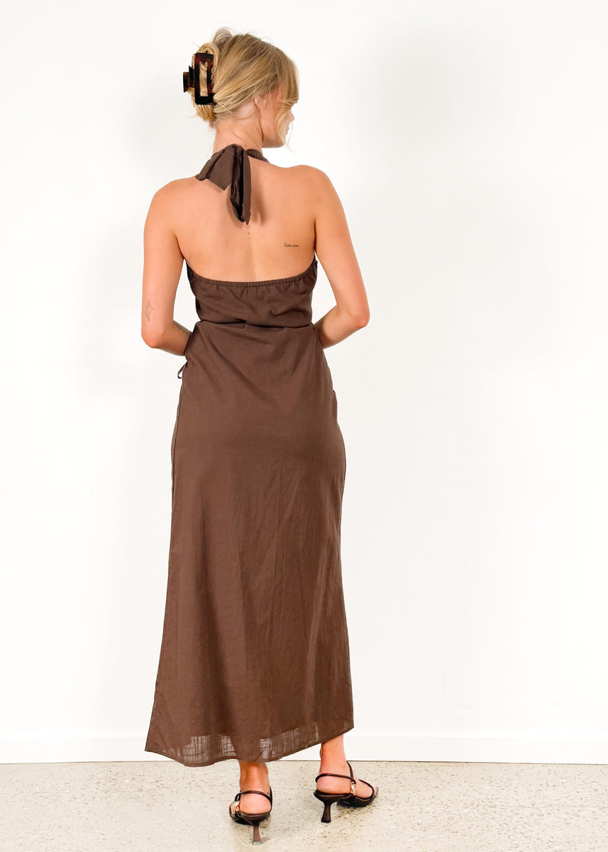 LORENA DRESS - CHOCOLATE