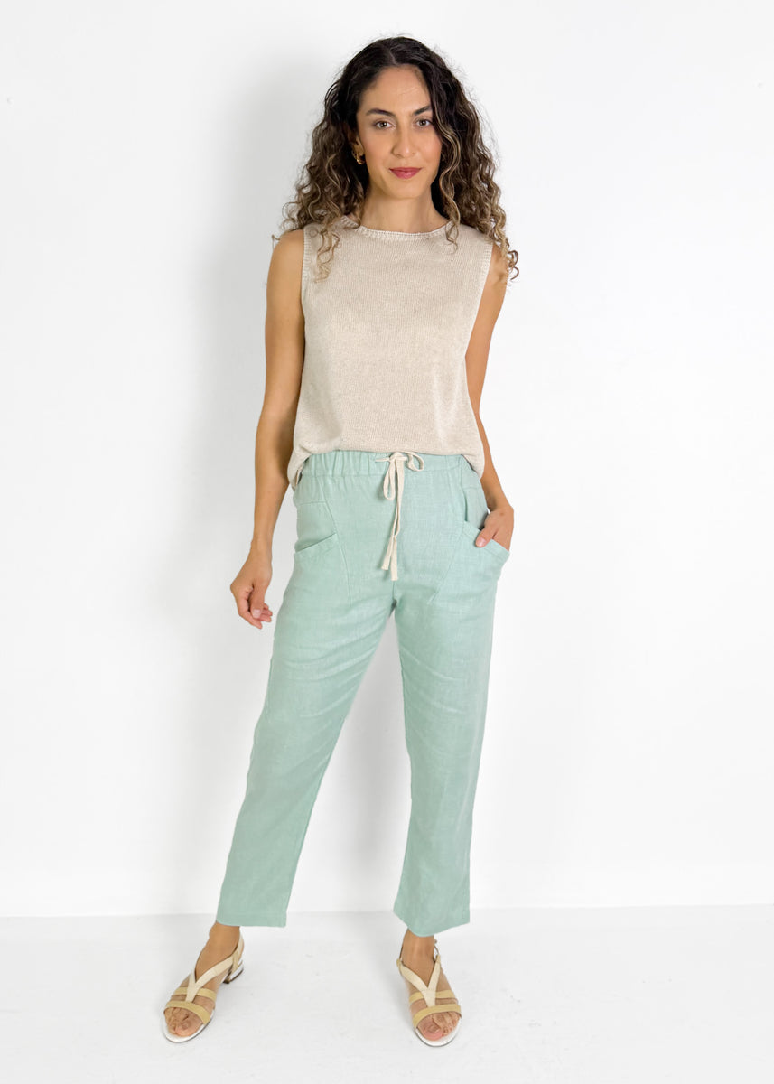 LUXE PANTS - DUCK EGG