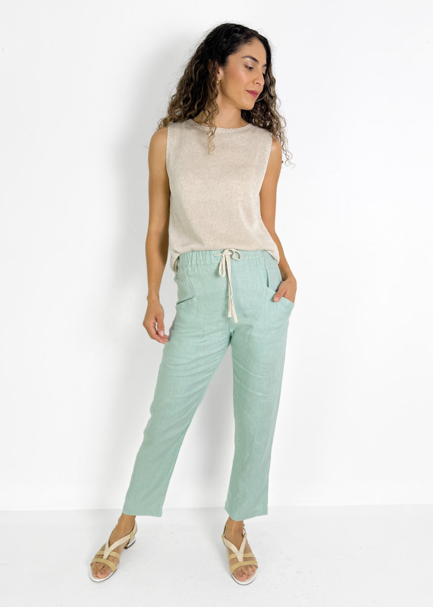 LUXE PANTS - DUCK EGG