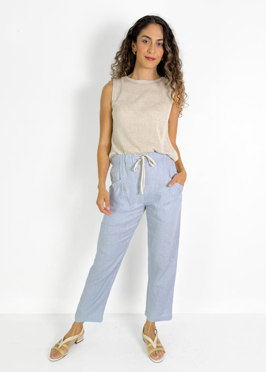 LUXE PANTS -CHAMBRAY