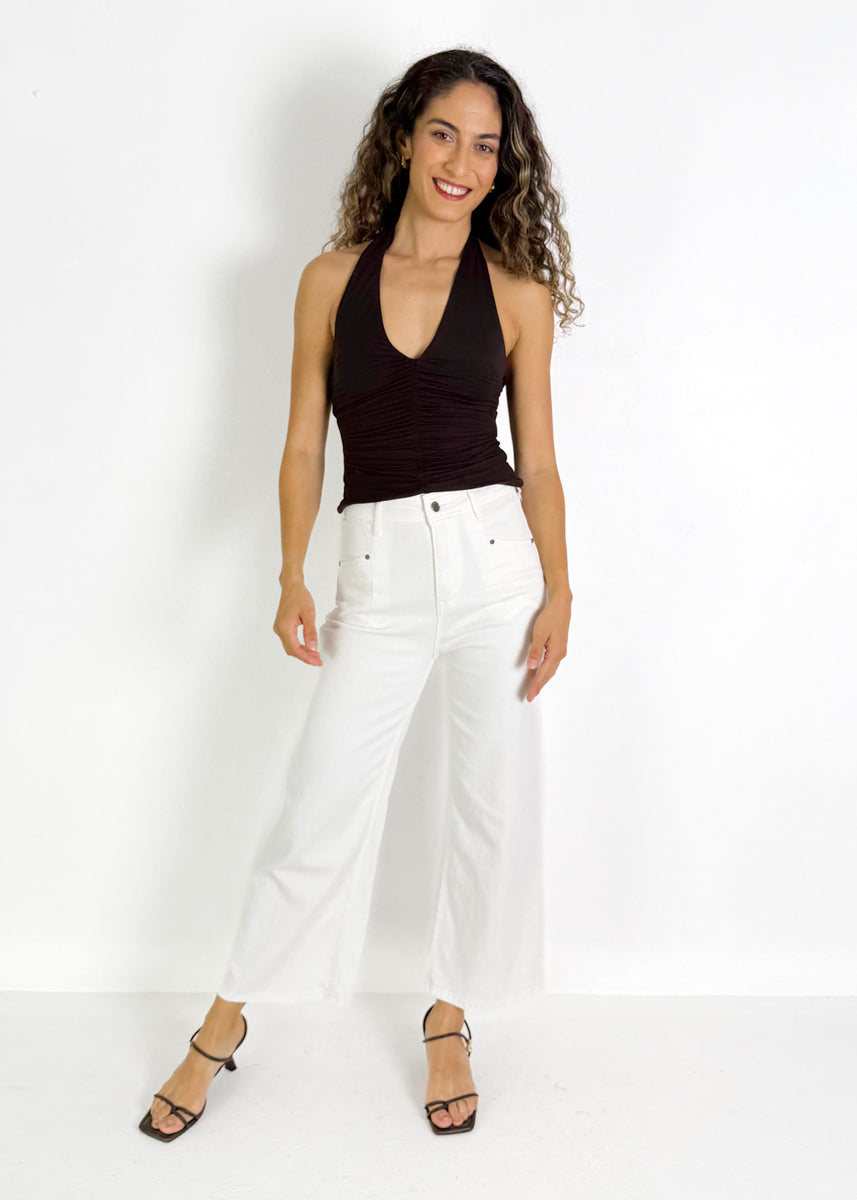 ALEYNA TOP.- CHOCOLATE