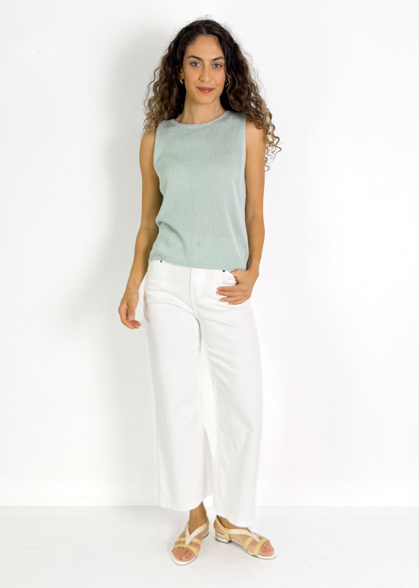 AMADEE TOP - DUCK EGG