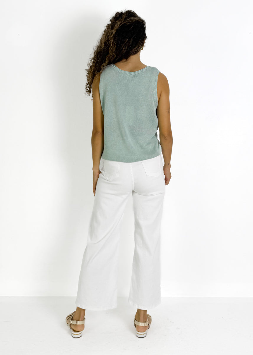 AMADEE TOP - DUCK EGG