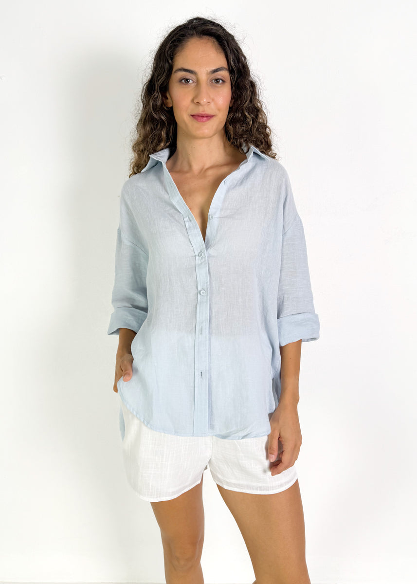 BOYFRIEND SHIRT- BLUE