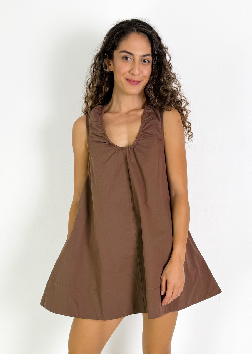 JOSIE DRESS - CHOCOLATE