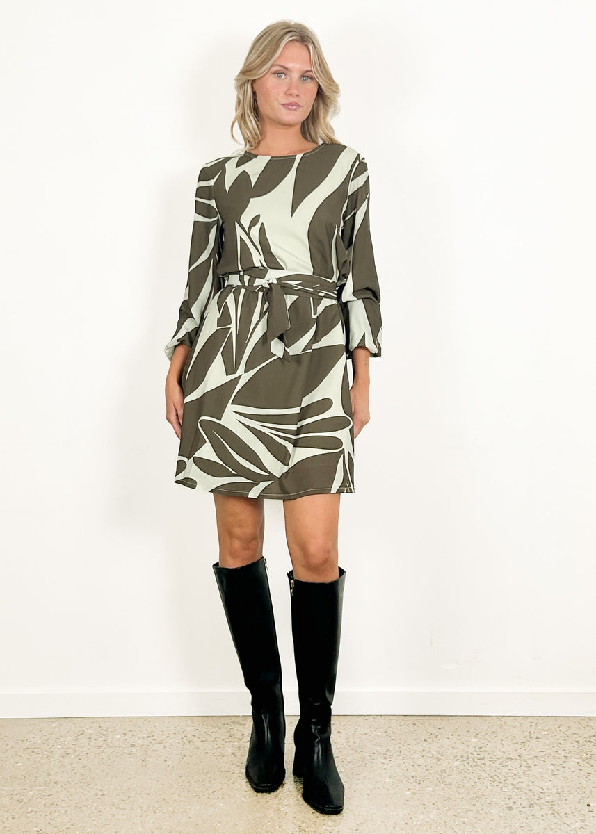 FION DRESS - OLIVE