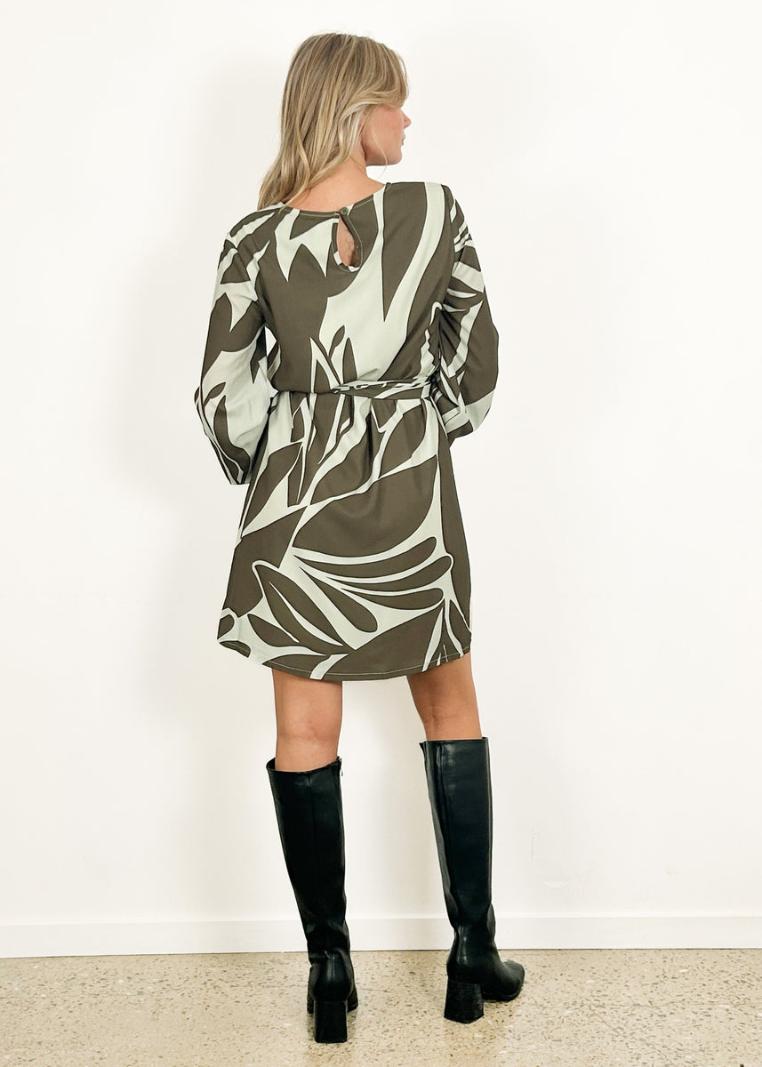 FION DRESS - OLIVE