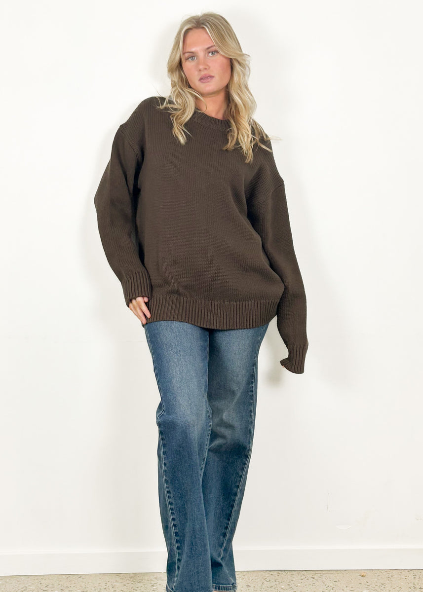 LAUREN KNIT - CHOCOLATE