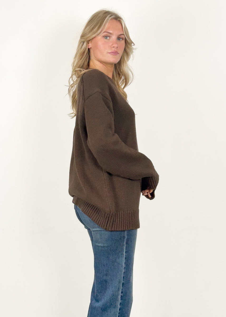 LAUREN KNIT - CHOCOLATE