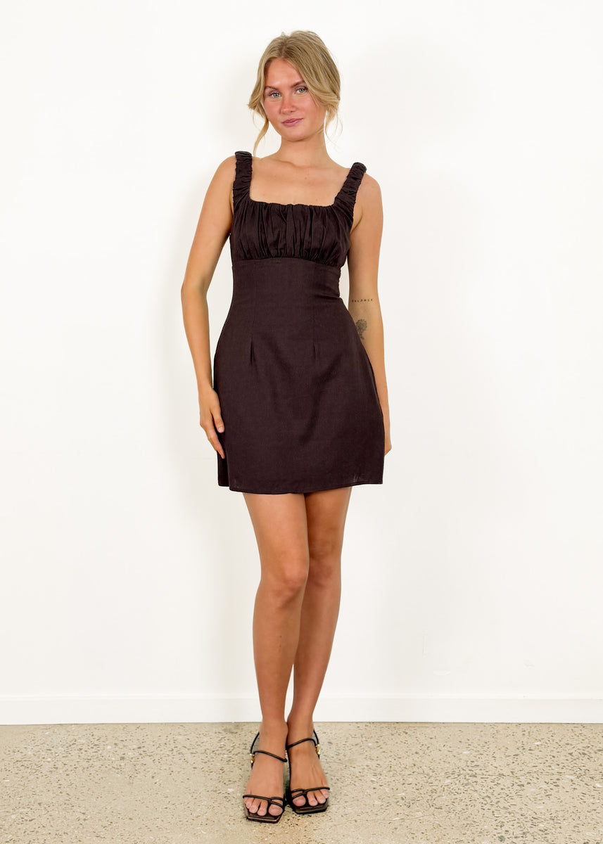 ADELE DRESS - CHOCOLATE