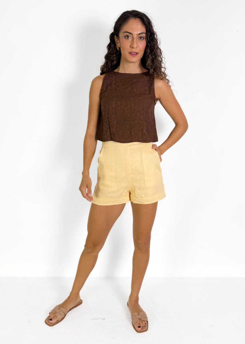 TOVA SHORTS - YELLOW