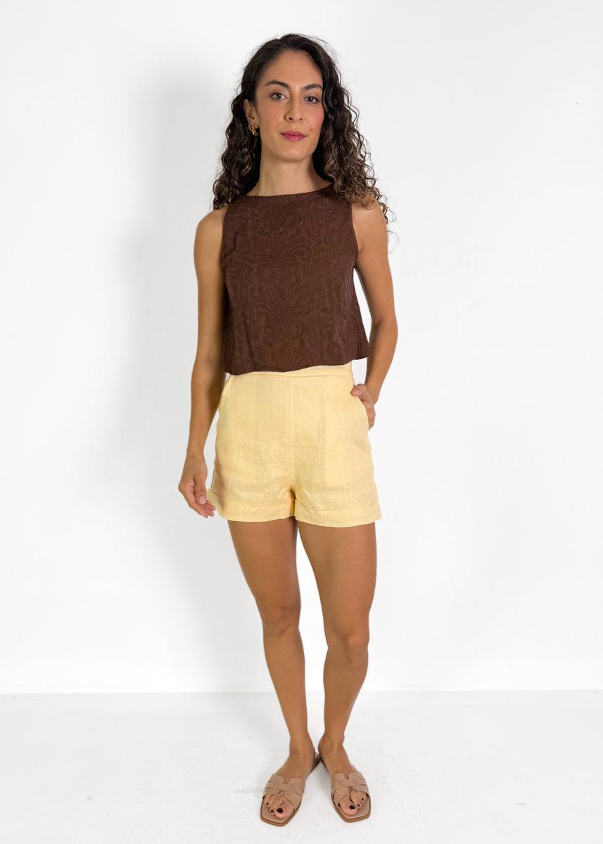 TOVA SHORTS - YELLOW