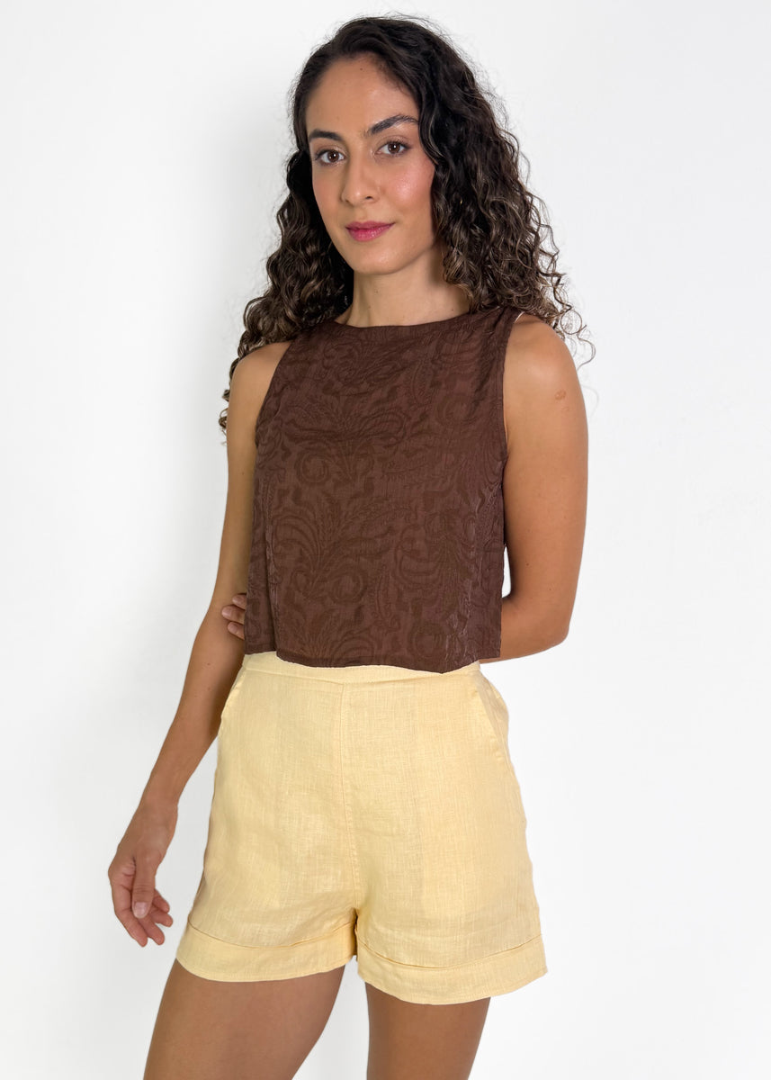 TOVA SHORTS - YELLOW