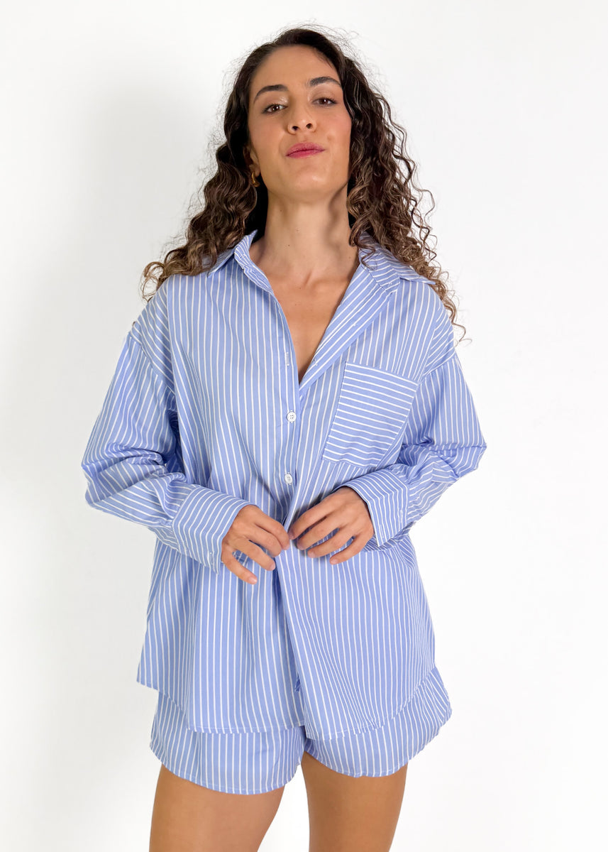 RIVA SHIRT - BLUE STRIPE