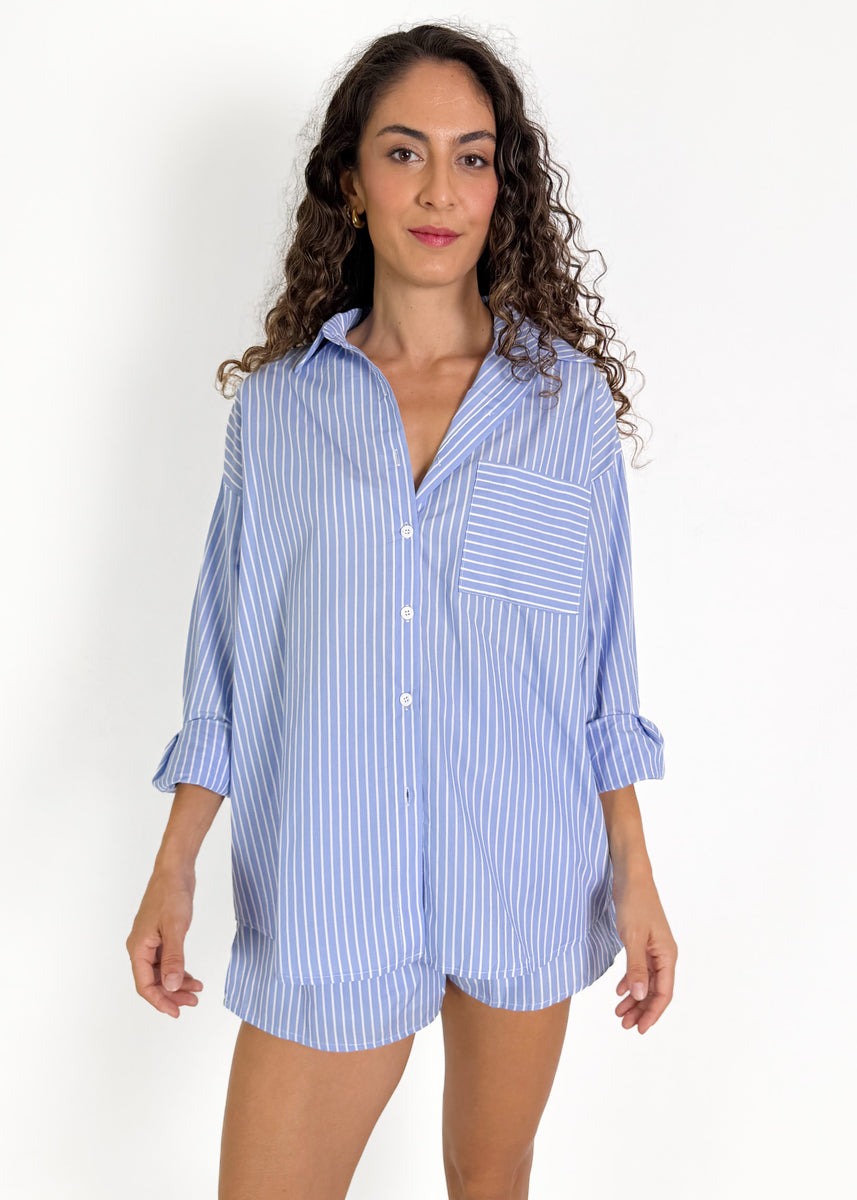 RIVA SHIRT - BLUE STRIPE