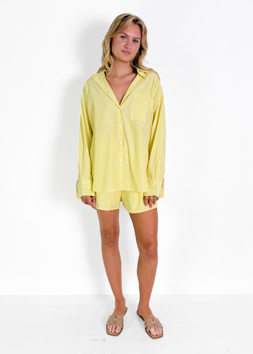 RIVA SHORTS - YELLOW STRIPE