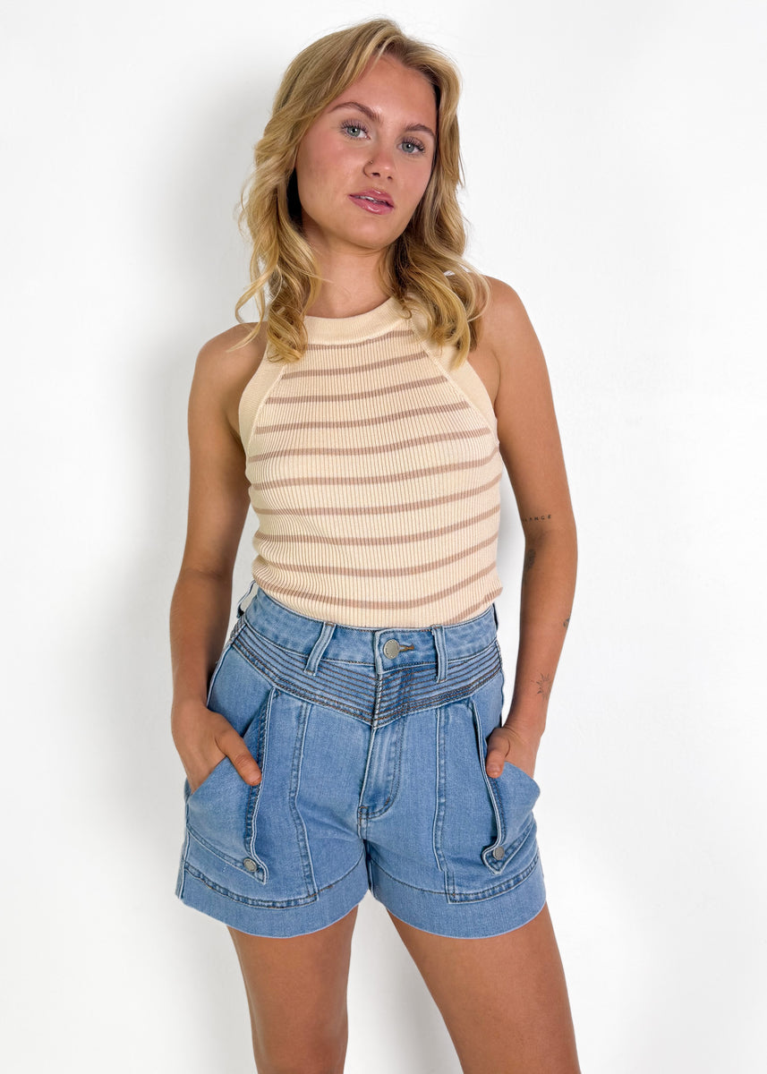 MADDY SHORTS - LIGHT BLUE