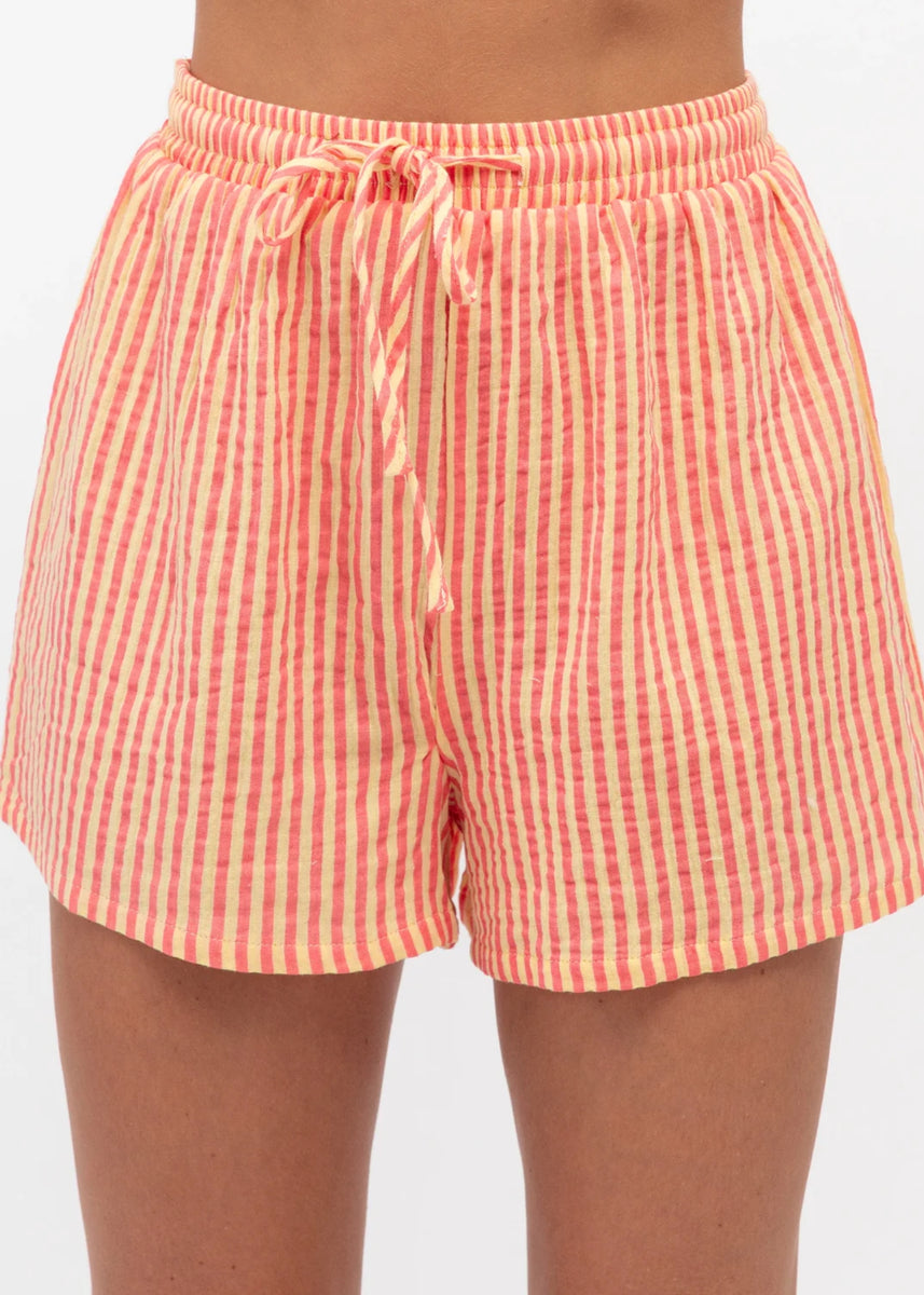 JOEDY SHORTS - YELLOW & PINK