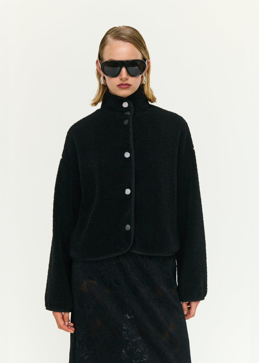 KATYA CROP SHERPA JACKET