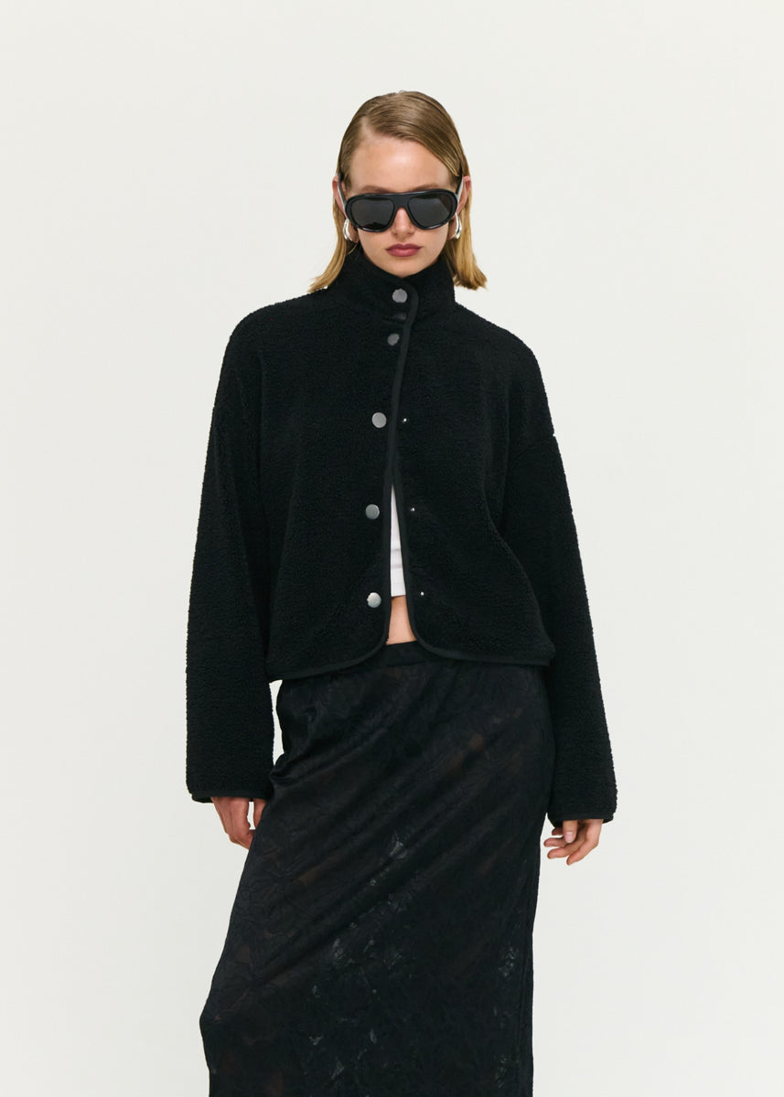 KATYA CROP SHERPA JACKET