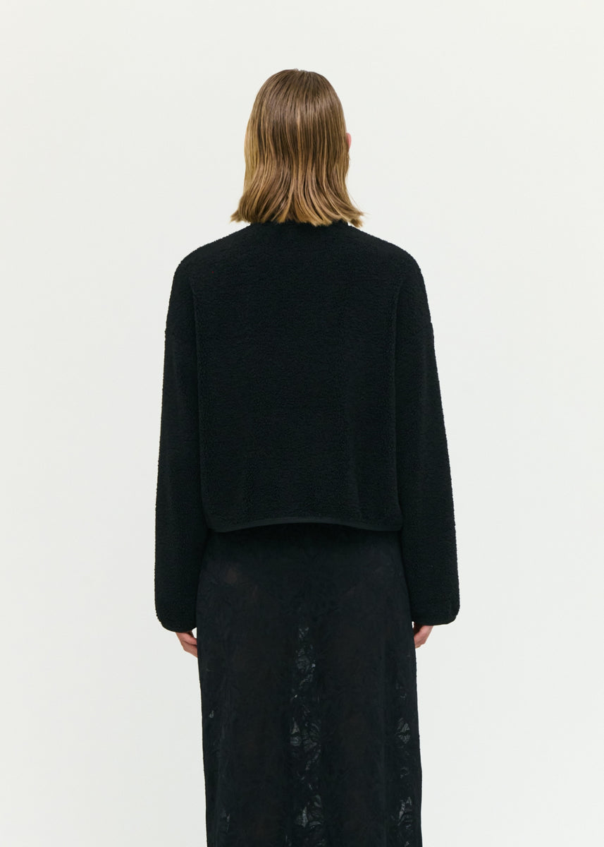 KATYA CROP SHERPA JACKET