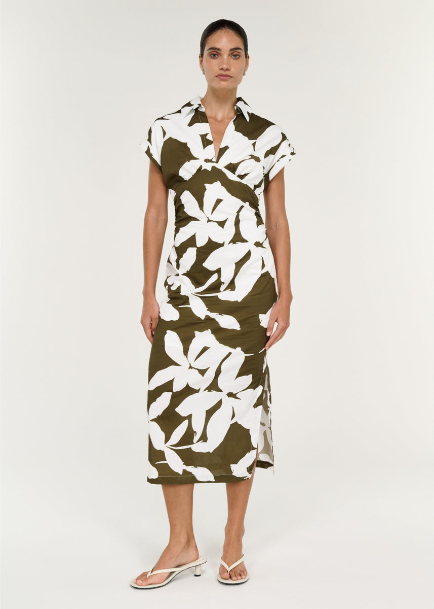 LIORA SHIRT MIDI DRESS
