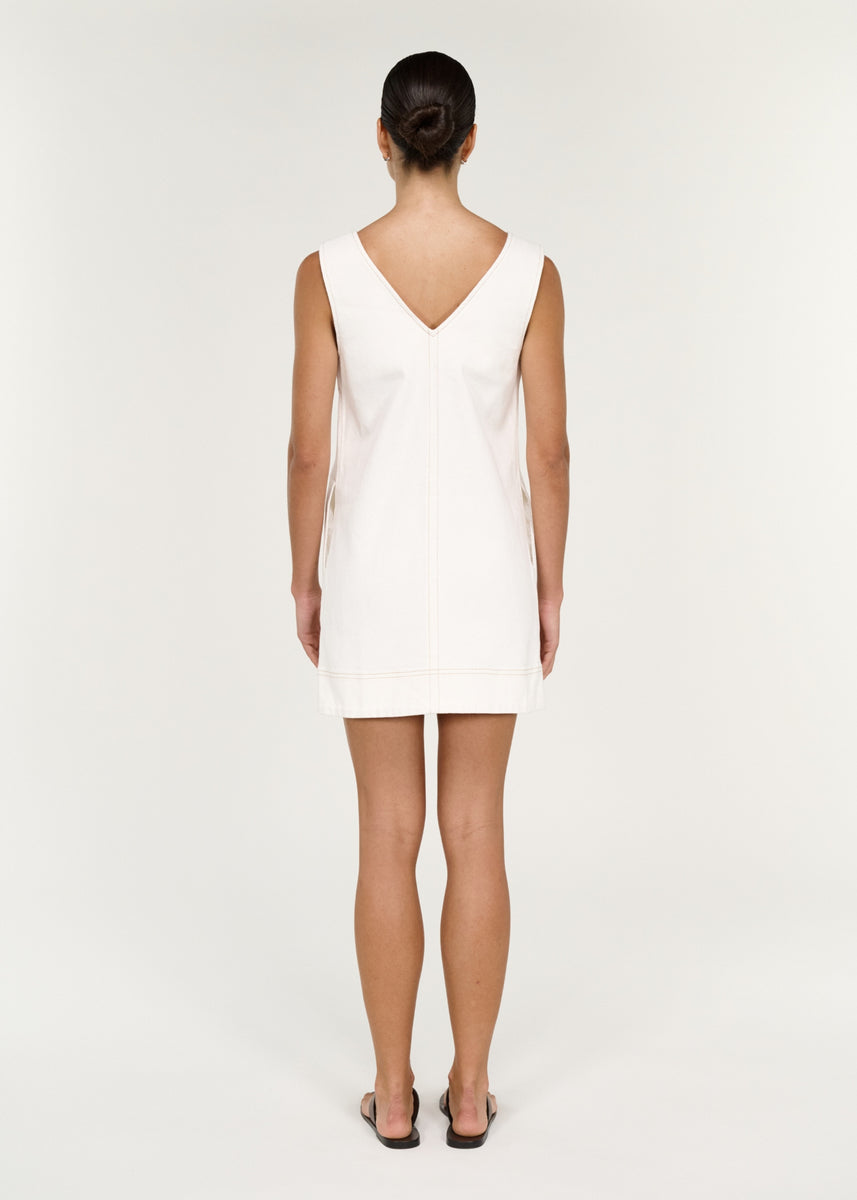 NYRA DENIM MINI DRESS