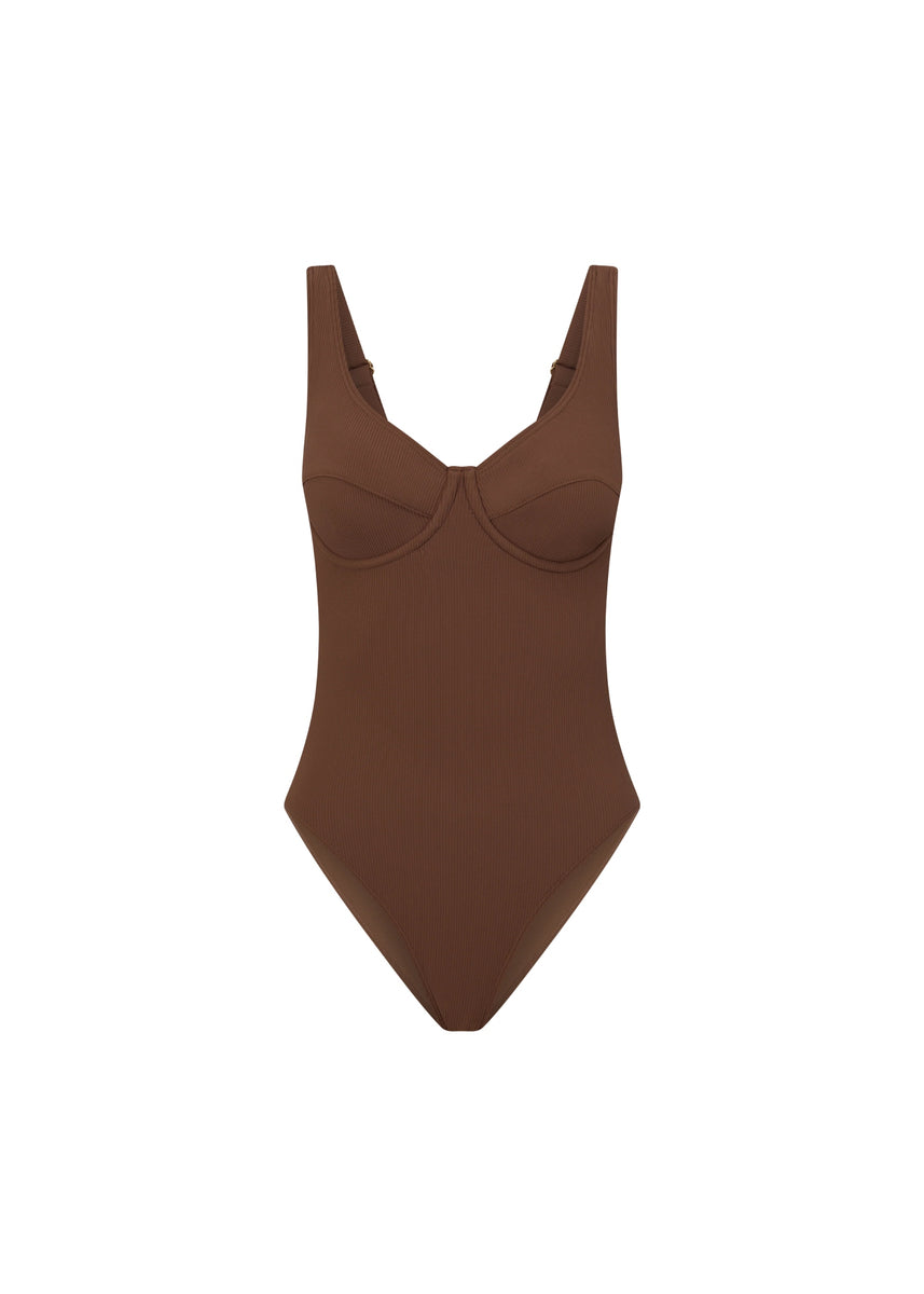 ORIGINAL UNDERWIRE ONE PIECE - CHOCOLATE