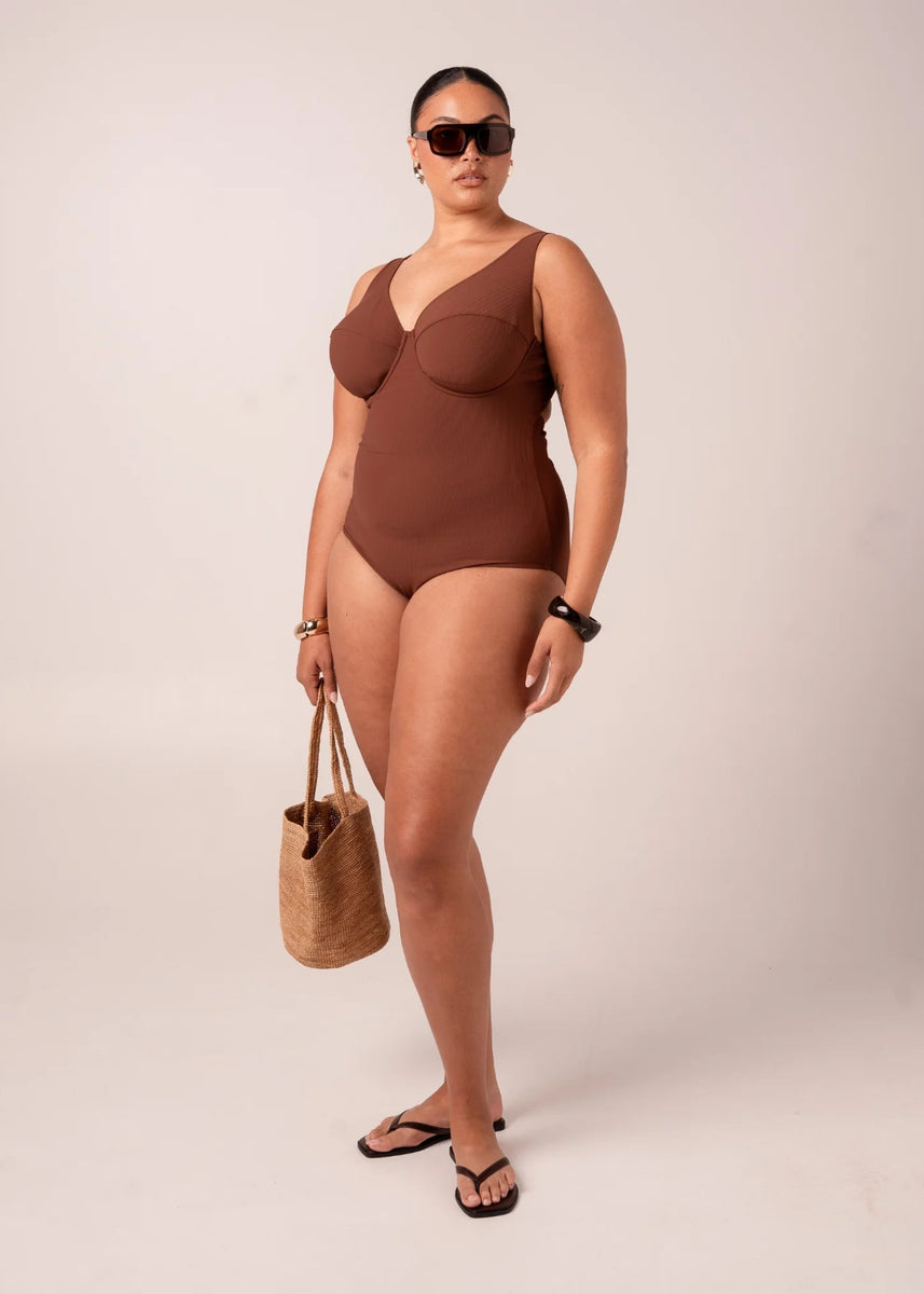 ORIGINAL UNDERWIRE ONE PIECE - CHOCOLATE