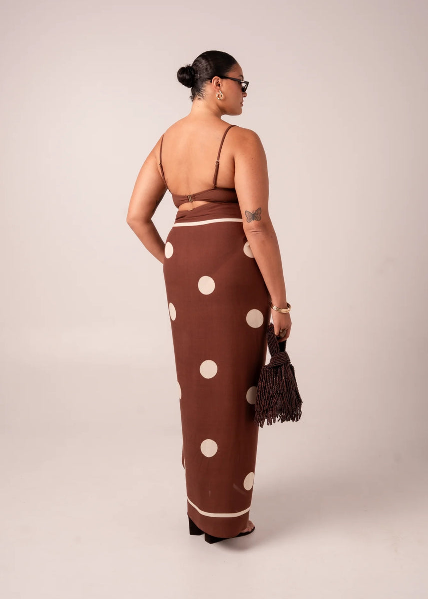 SARONG - CHOCOLATE DOT