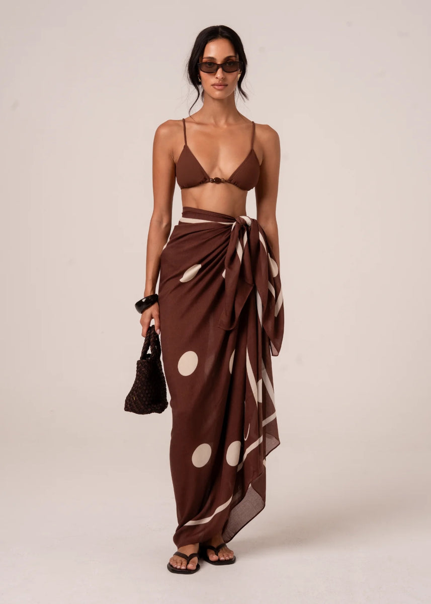 SARONG - CHOCOLATE DOT
